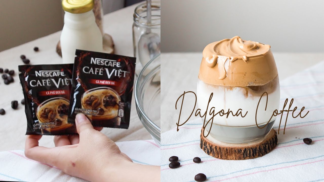 CÁCH LÀM CÀ PHÊ BỌT BIỂN DALGONA TẠI NHÀ, REVIEW HƯƠNG VỊ